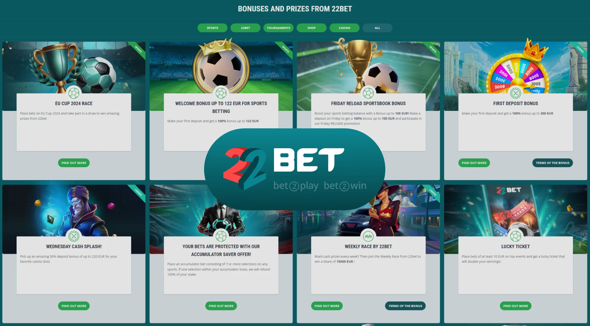 22Bet Sports Betting